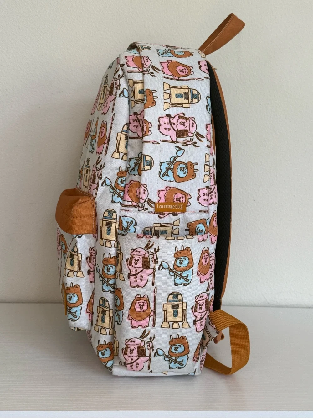 Loungefly Star Wars Pastel Ewok Nylon Backpack Rare Disney Back To School Grail